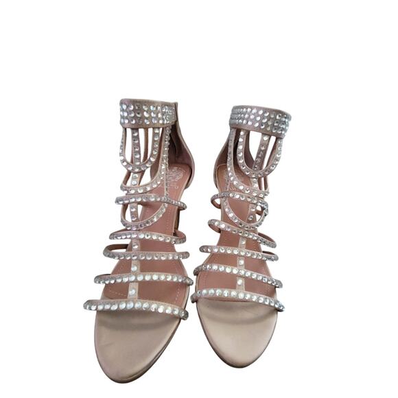 Vince Camuto Crystal Embellished Strapped Heel Sandals- New condition- Size 8.5 - Picture 3 of 6